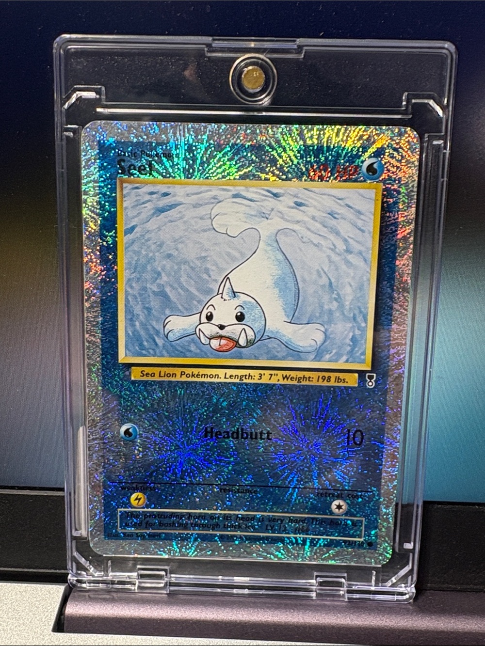 15. Pokemon Seel Reverse Holographic Card